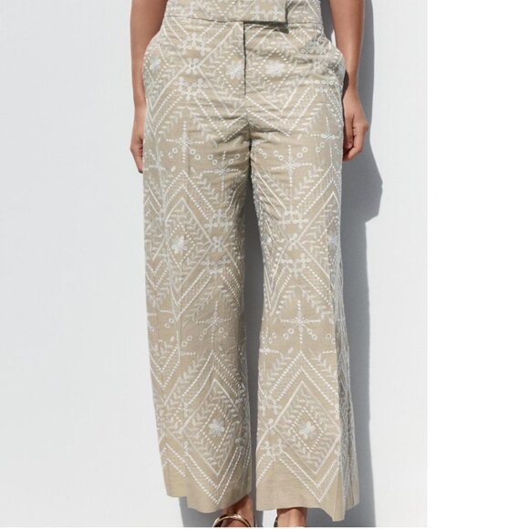Zara Embroidered Culottes - Picture 3 of 4